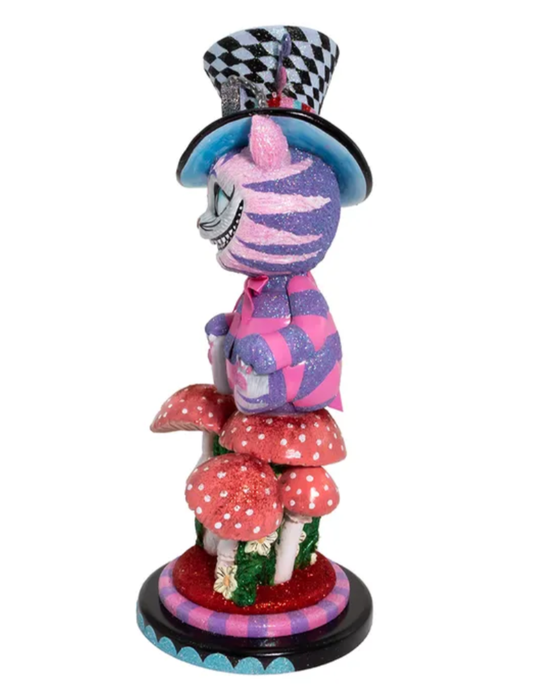 Christmas Cheer All Year 15" Hollywood 15" Cheshire Cat Nutcracker Alice in wonderland collection Kurt Adler