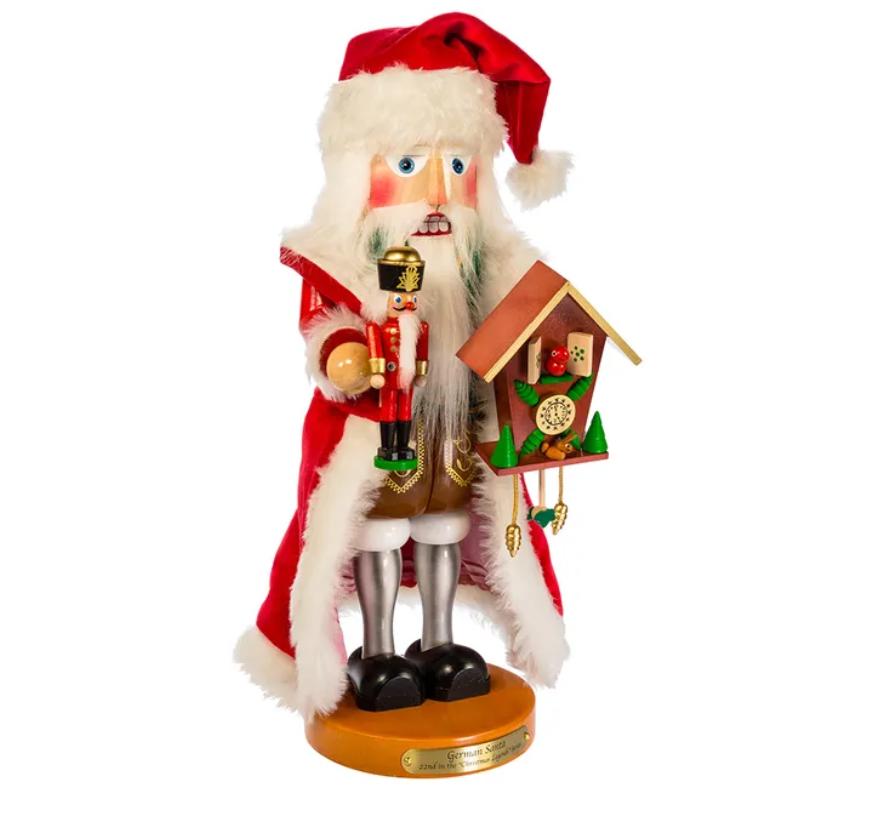 Christmas Cheer All Year 17" Steinbach German Santa Nutcracker ES1965