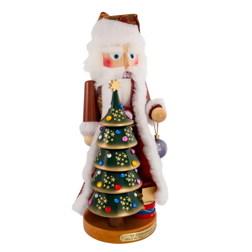 Christmas Cheer All Year 17" Steinbach O Tannenbaum Musical Santa Nutcracker ES1989