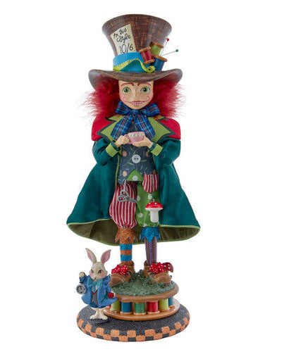 Christmas Cheer All Year Mad Hatter 18" Mr. Hatter Hollywood Nutcracker from Alice in Wonderland collection