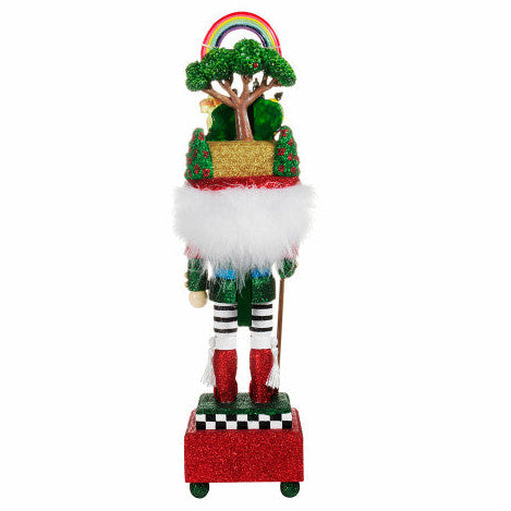 Christmas Cheer All Year Dorothy and Wizard of Oz Hollywood Glittered Kurt Adler Nutcracker with Toto Cowardly Lion Tin Man Scarecrow and Golden Brick Road
