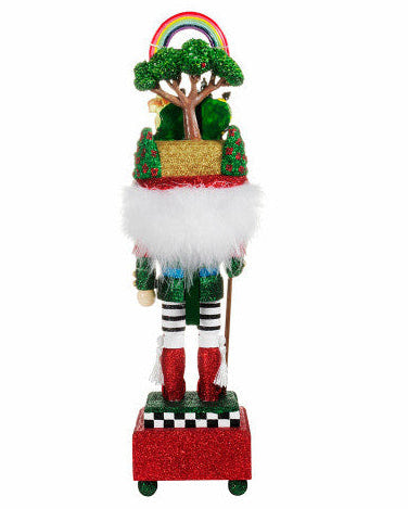 Christmas Cheer All Year Dorothy and Wizard of Oz Hollywood Glittered Kurt Adler Nutcracker with Toto Cowardly Lion Tin Man Scarecrow and Golden Brick Road