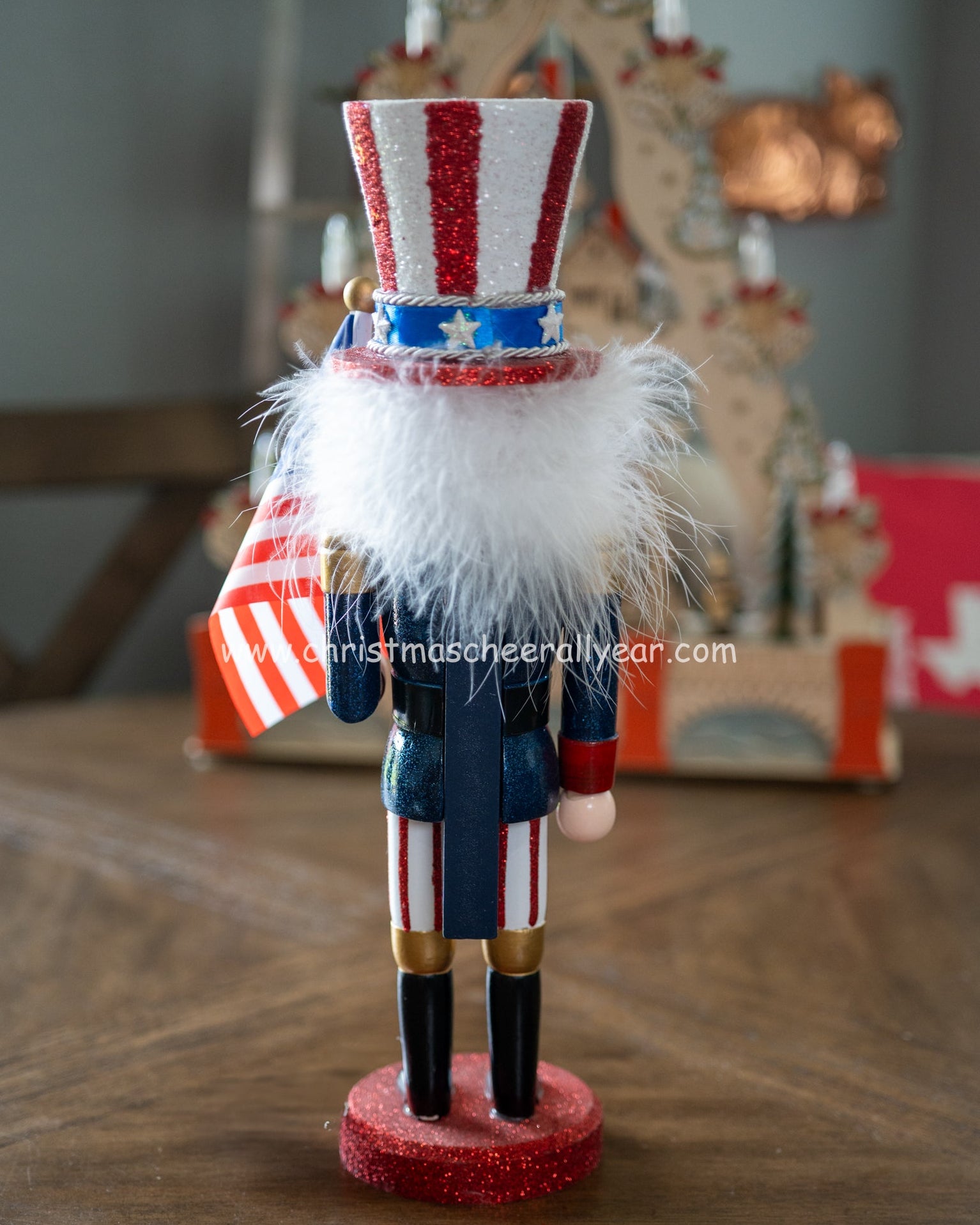 Christmas Cheer ALl Year Kurt Adler Uncle Sam Nutcracker America 250