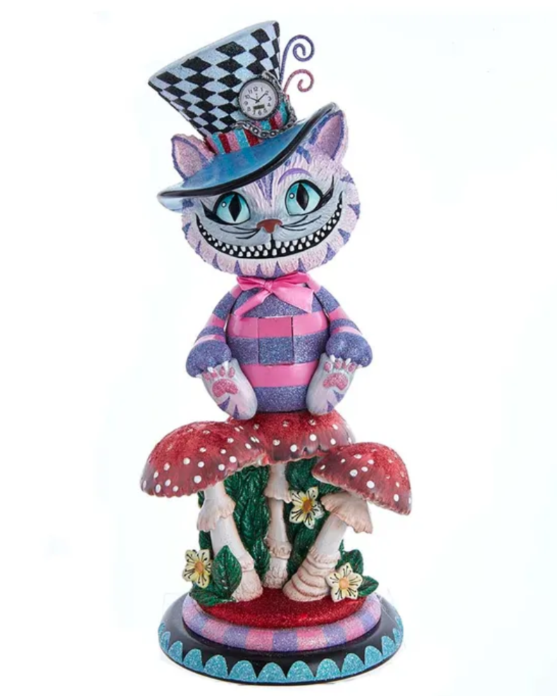 Christmas Cheer All Year Hollywood 15" Cheshire Cat Nutcracker Alice in wonderland collection Kurt Adler