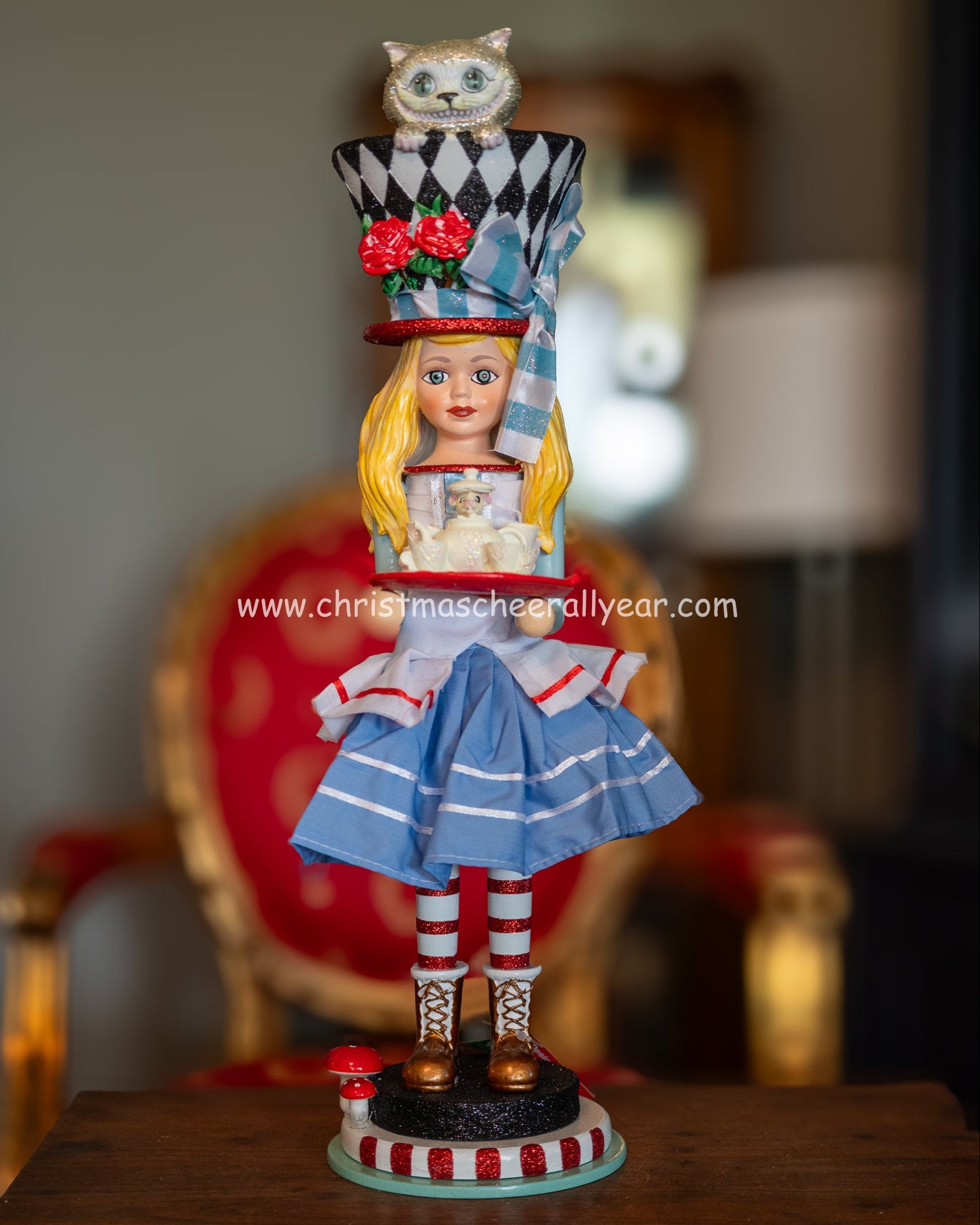Christmas Cheer All Year Alice in Wonderland 19" Hollywood Nutcracker by Kurt Adler