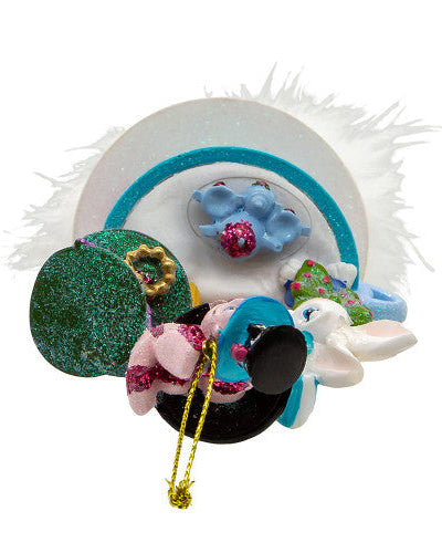 Christmas Cheer All Year Alice in WOnderland tea party teacup ornament
