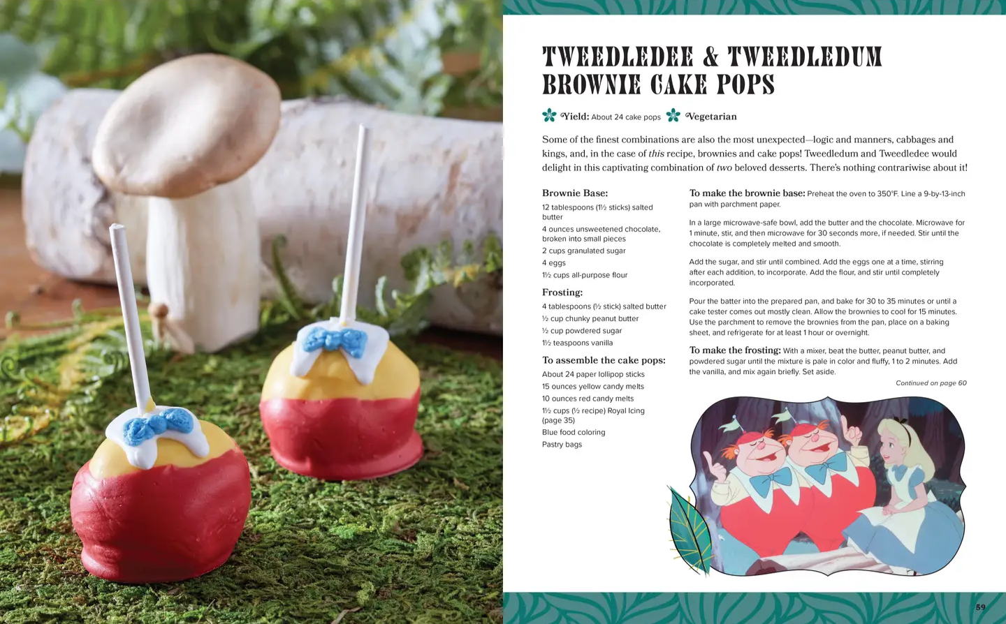 The Canton Christmas Shop Alice in Wonderland The Official Cookbook Christmas Gift Recipe for Cake pops