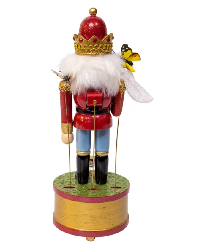 Christmas Cheer All Year Butterfly Catcher Musical Nutcracker by Kurt Adler G5002 Music Box