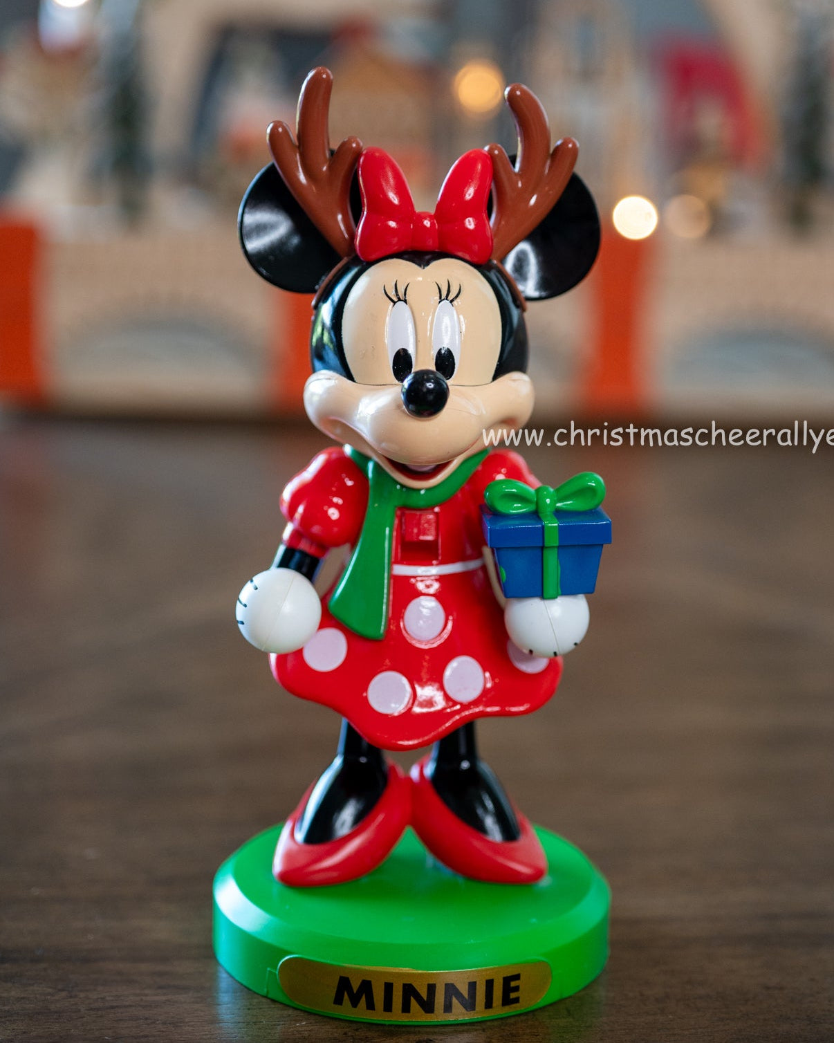 Christmas Cheer All Year minnie mouse with present nutcracker