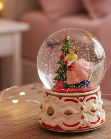 Christmas Cheer All Year clara nutcracker snowglobe by kurt adler
