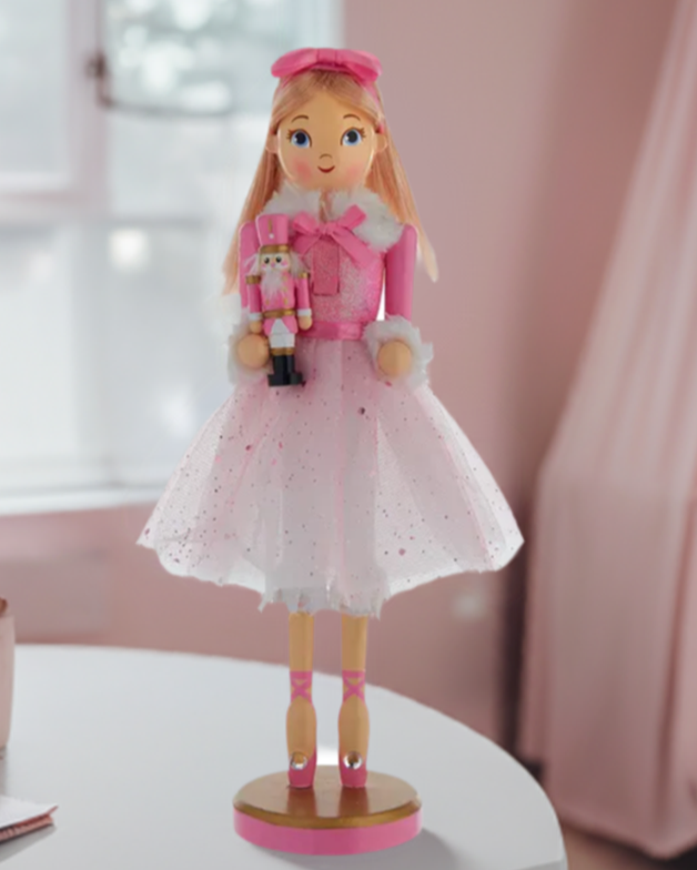 Christmas Cheer All Year 12" Clara Blond Ballerina Nutcracker by Kurt Adler Nutcracker Suite Ballet figurine