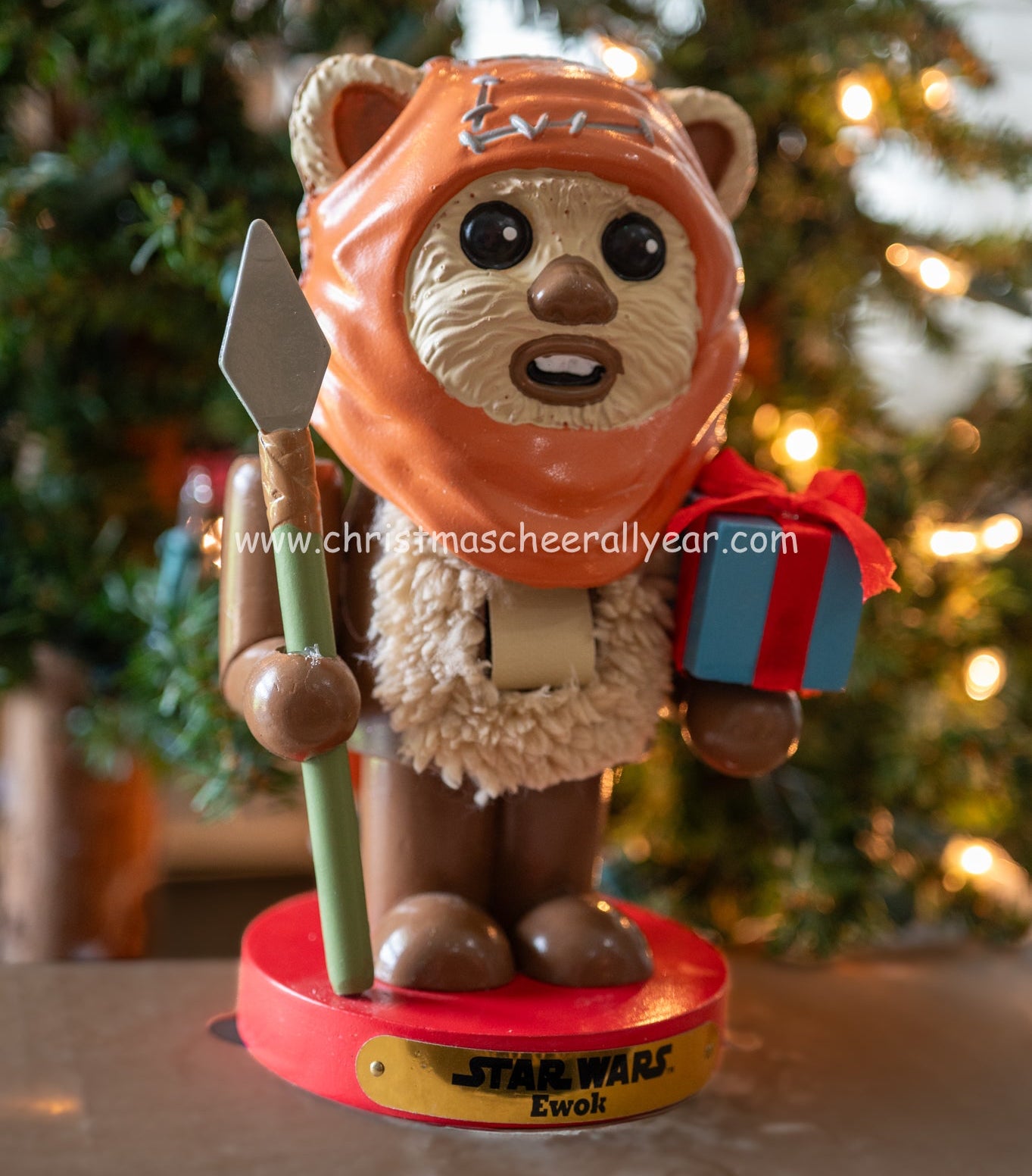 Star Wars nutcracker Ewok in great detail available at Christmas Cheer All Year