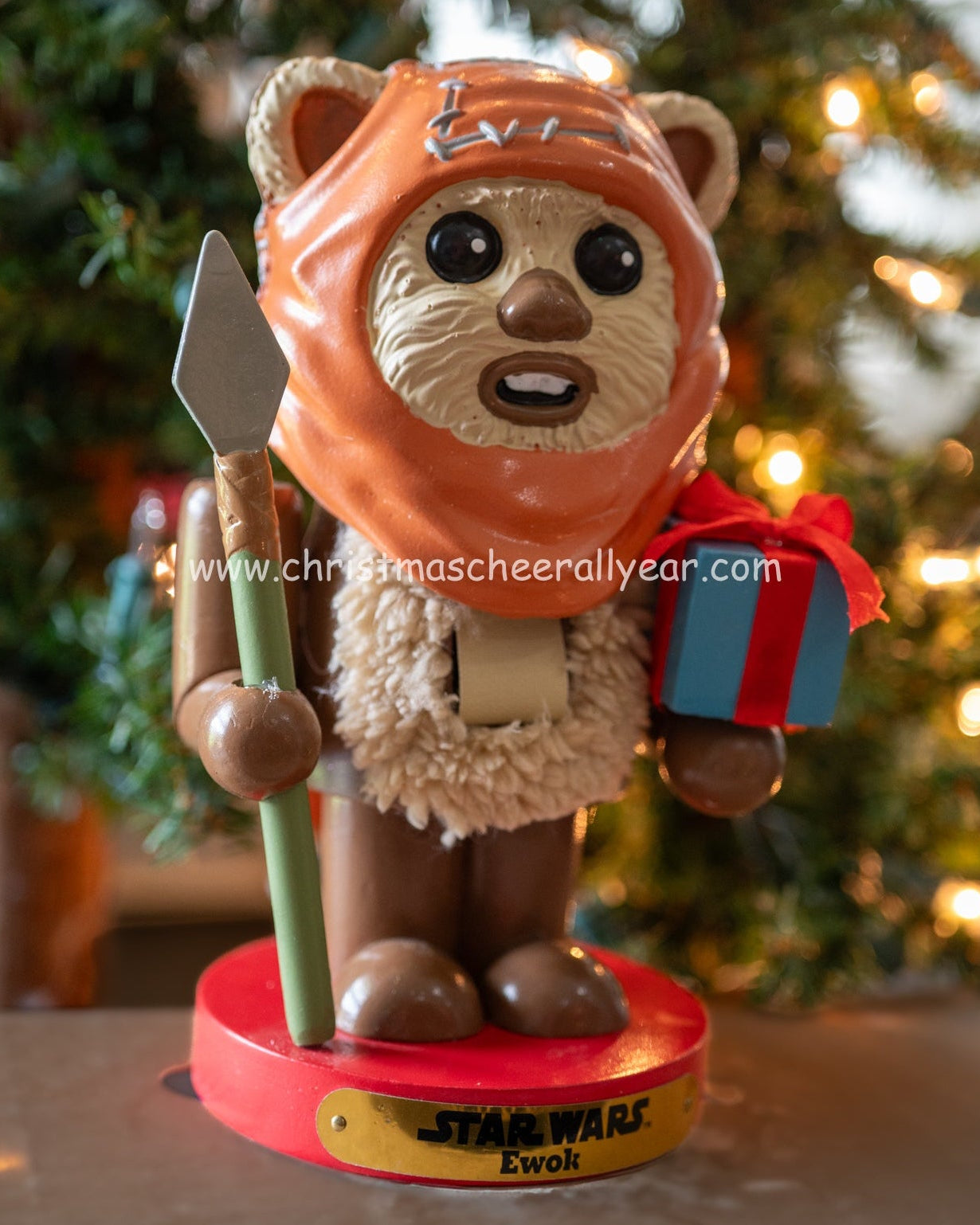 Star Wars nutcracker Ewok in great detail available at Christmas Cheer All Year