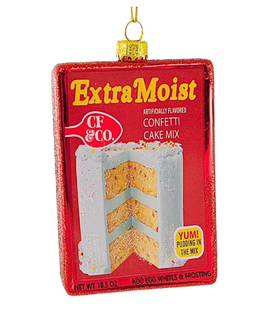 Christmas Cheer All Year Betty Crocker Extra Moist Cake Mix Ornament Set by Cody Foster & Co