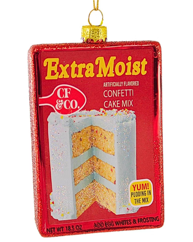 Christmas Cheer All Year Betty Crocker Extra Moist Cake Mix Ornament Set by Cody Foster & Co