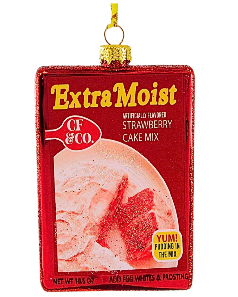 Christmas Cheer All Year Betty Crocker Extra Moist Cake Mix Ornament Set by Cody Foster & Co