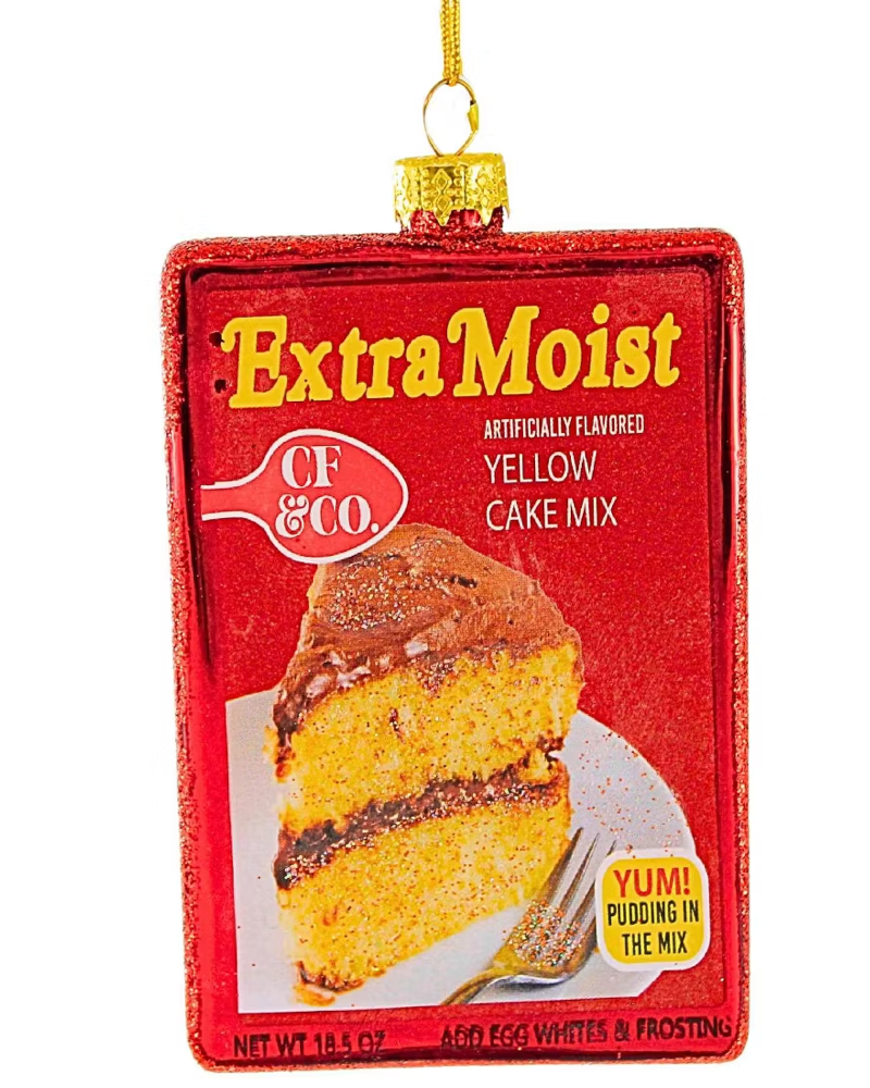 Christmas Cheer All Year Betty Crocker Extra Moist Cake Mix Ornament Set by Cody Foster & Co