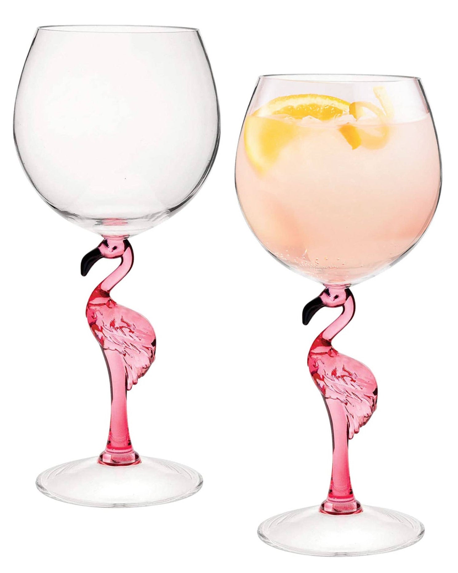 Christmas Cheer All year Flamingo 20 oz. Acrylic Stemware Wine Glass Acrylic 9 inch