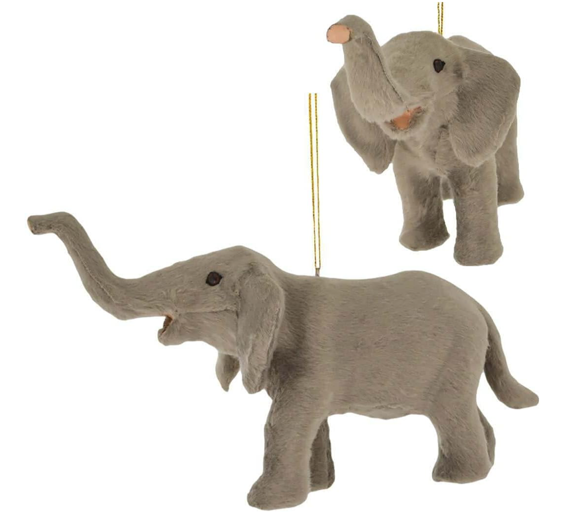 Christmas Cheer All Year Two plush elephant ornaments Kurt Adler