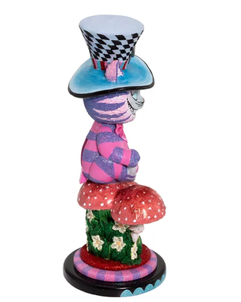 Christmas Cheer All Year 15" Hollywood 15" Cheshire Cat Nutcracker Alice in wonderland collection Kurt Adler