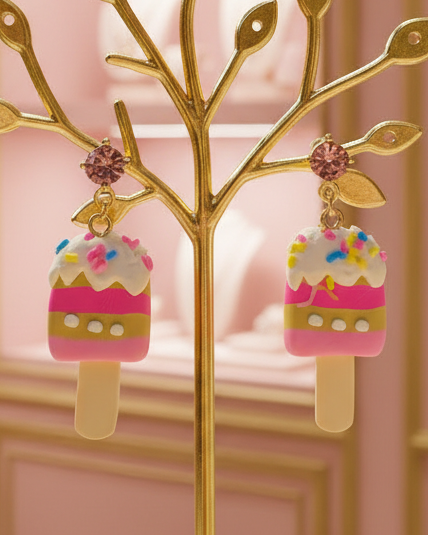 Amanda Bright Designs Ice Cream Popsicle Earrings