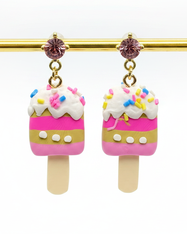 Amanda Bright Designs Ice Cream Popsicle Earrings