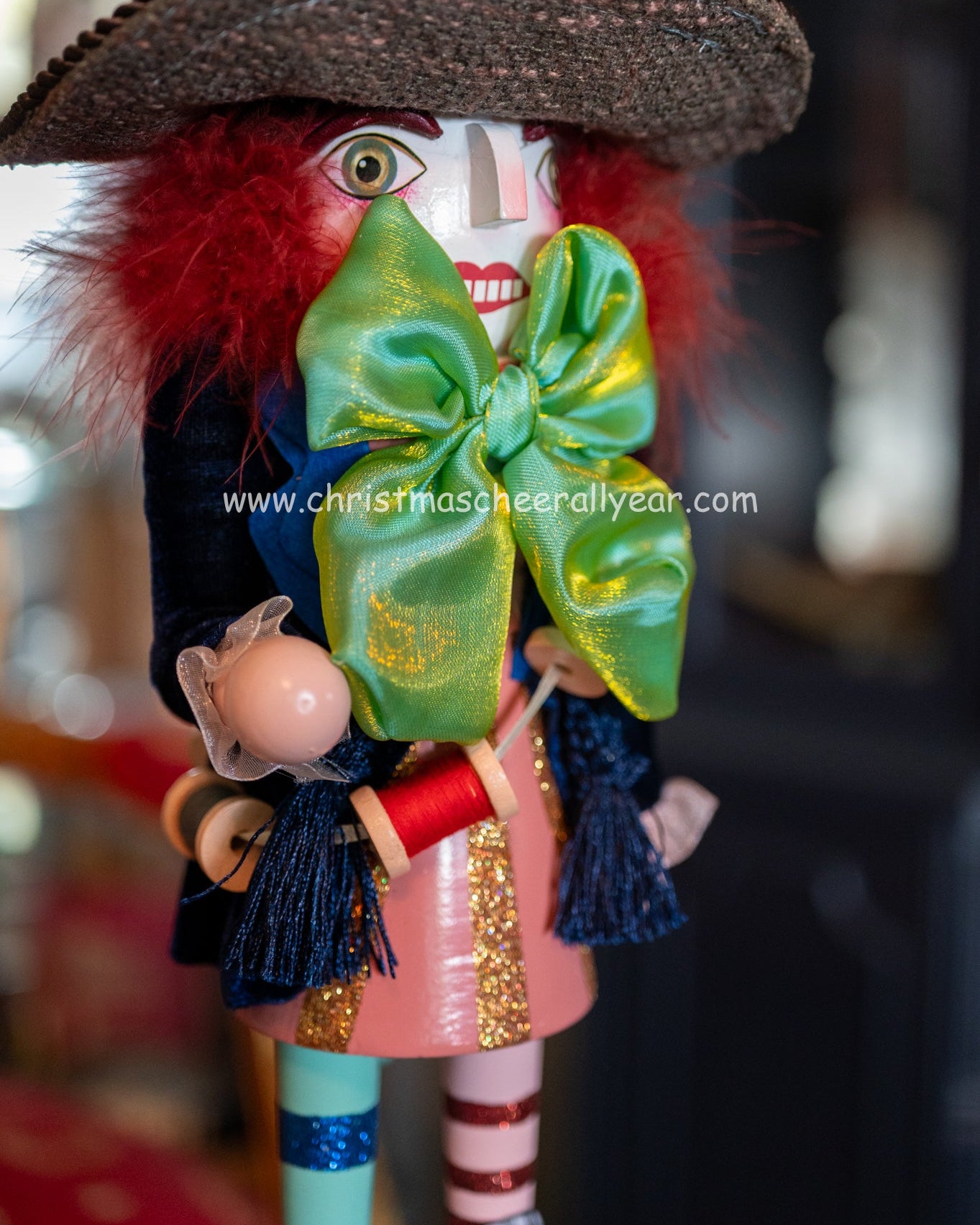 Hollywood Nutcrackers Mad Hatter nutcracker from Alice in Wonderland available online at Christmas Cheer All Year