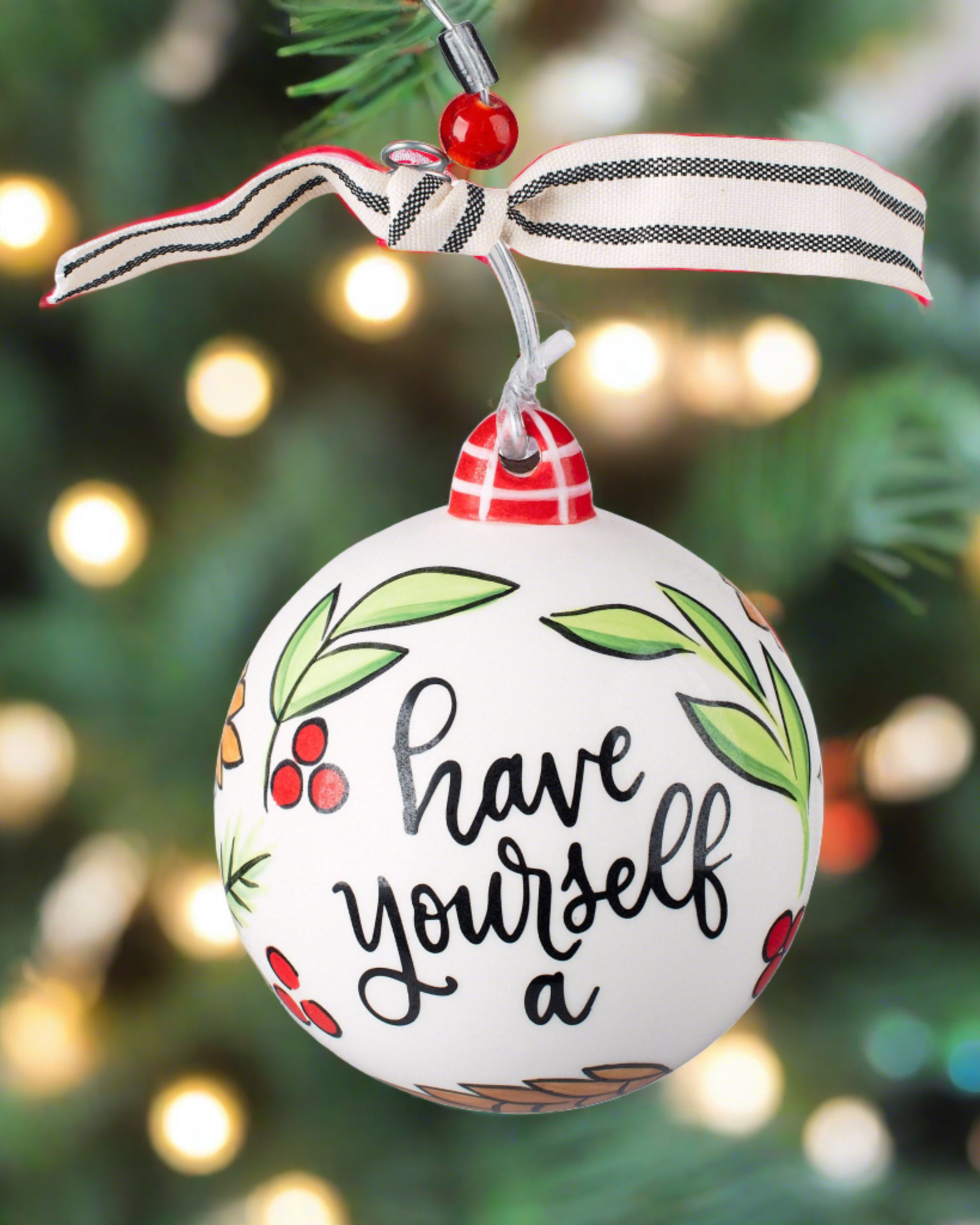 Christmas Cheer All Year Have Yourself a Merry Little Christmas Ornament by Glory Haus Front View