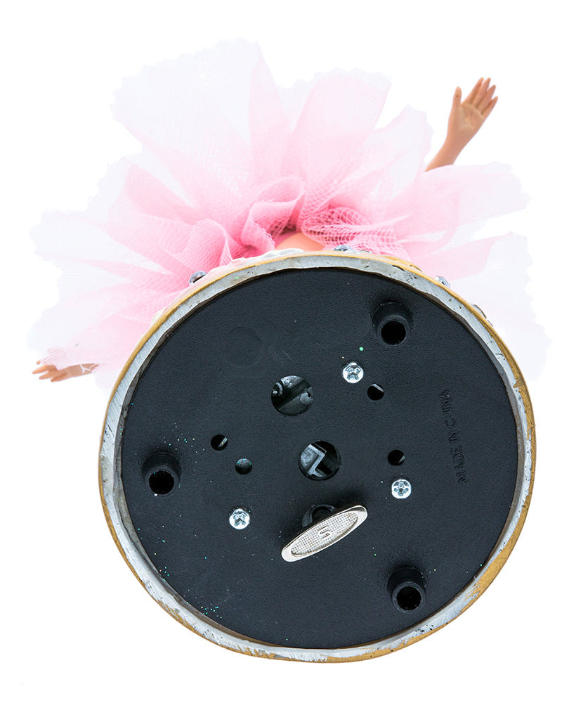 Christmas Cheer All Year Pink Ballerina Music Box by Kurt Adler T2274