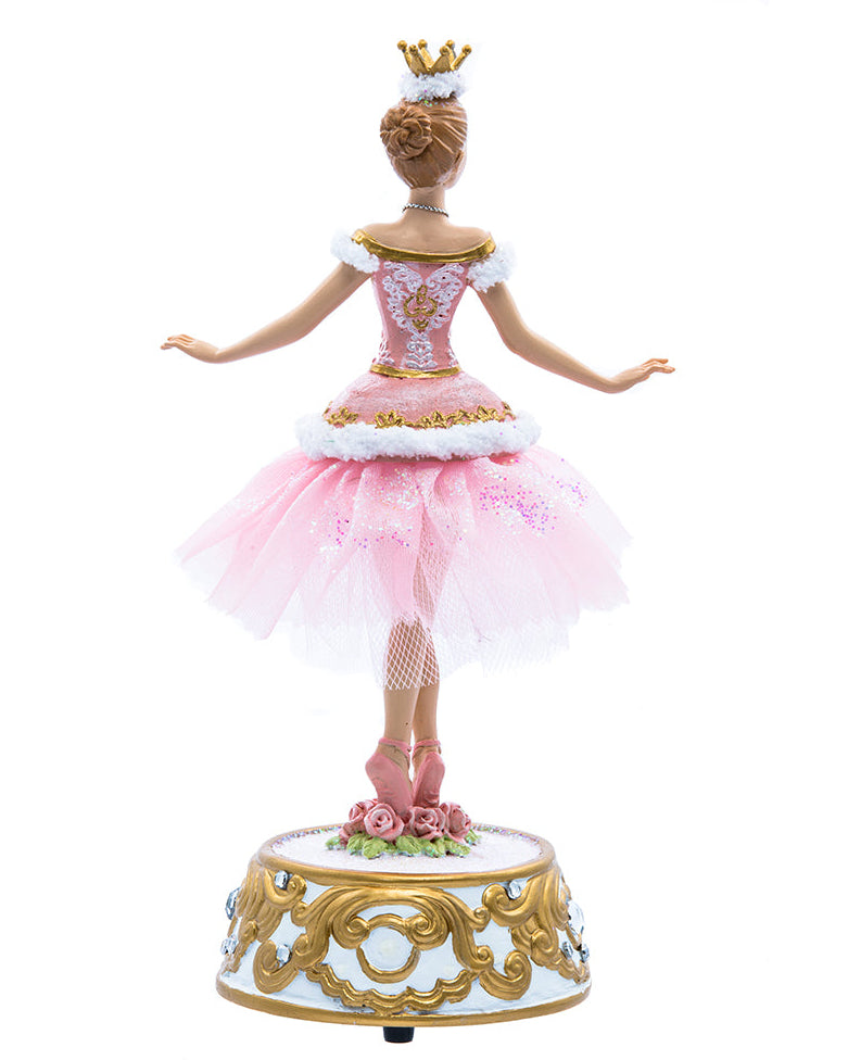 Christmas Cheer All Year Pink Ballerina Music Box by Kurt Adler T2274