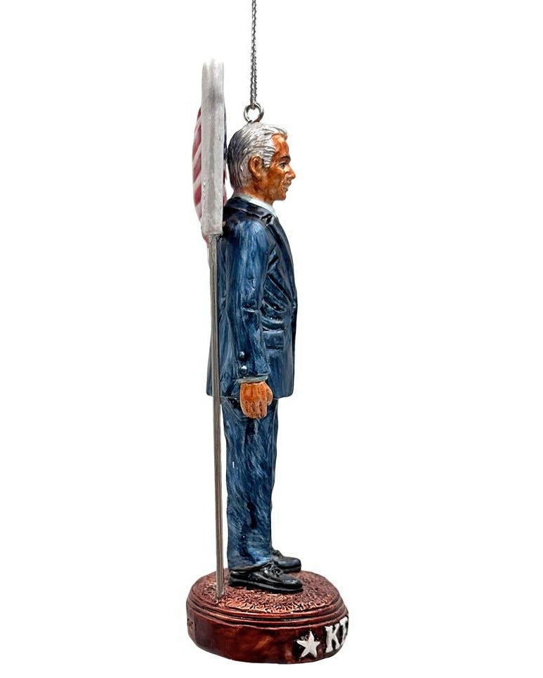 The Canton Christmas Shop RFK Representing America Ornament with Robert F Kennedy Jr. MAHA Make America Great Again Healthy Again American Flag