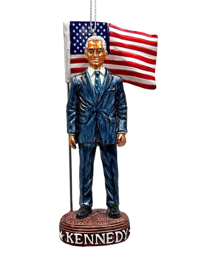 The Canton Christmas Shop RFK Representing America Ornament with Robert F Kennedy Jr. MAHA Make America Great Again Healthy Again American Flag