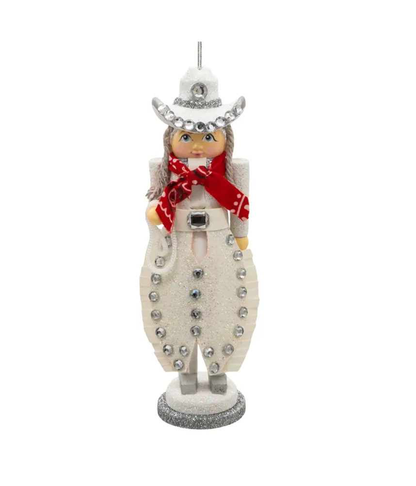 The Canton Christmas Shop 6" Hollywood Nutcrackers Cowgirl Nutcracker Ornament Texas by Kurt Adler