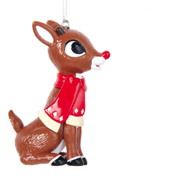 The Canton Christmas Shop Officially-licensed Rudolph The Red Nose Reindeer® with scarf ornament