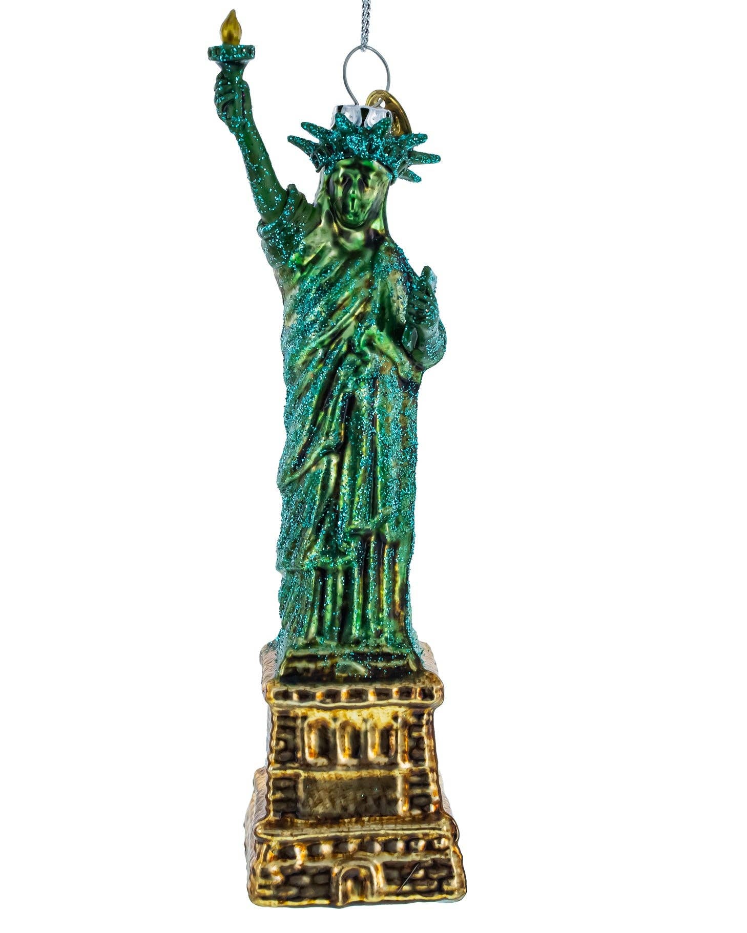 The Canton Christmas Shop Statue of Liberty American Blown Glass Handpainted Ornament