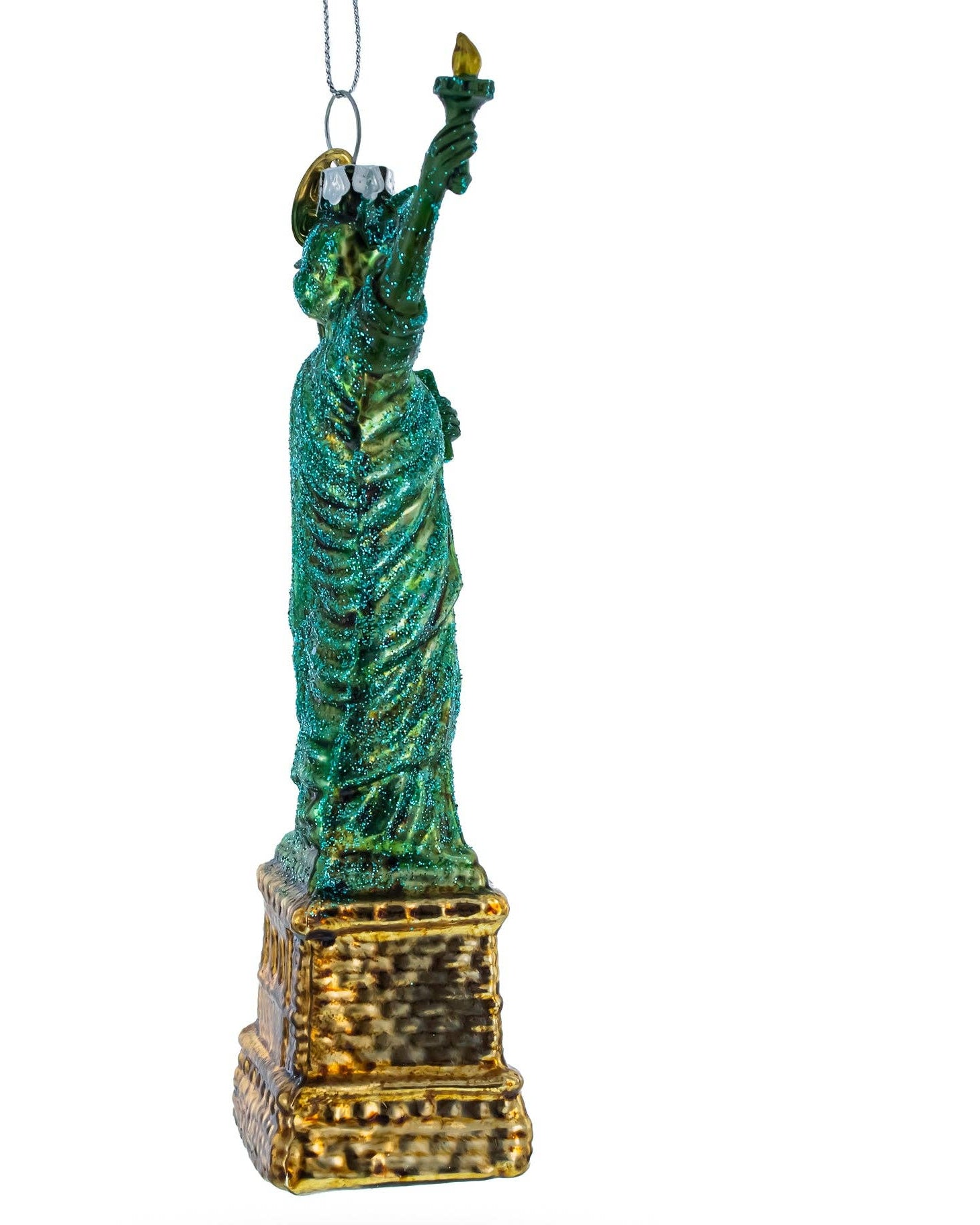 The Canton Christmas Shop Statue of Liberty American Blown Glass Handpainted Ornament