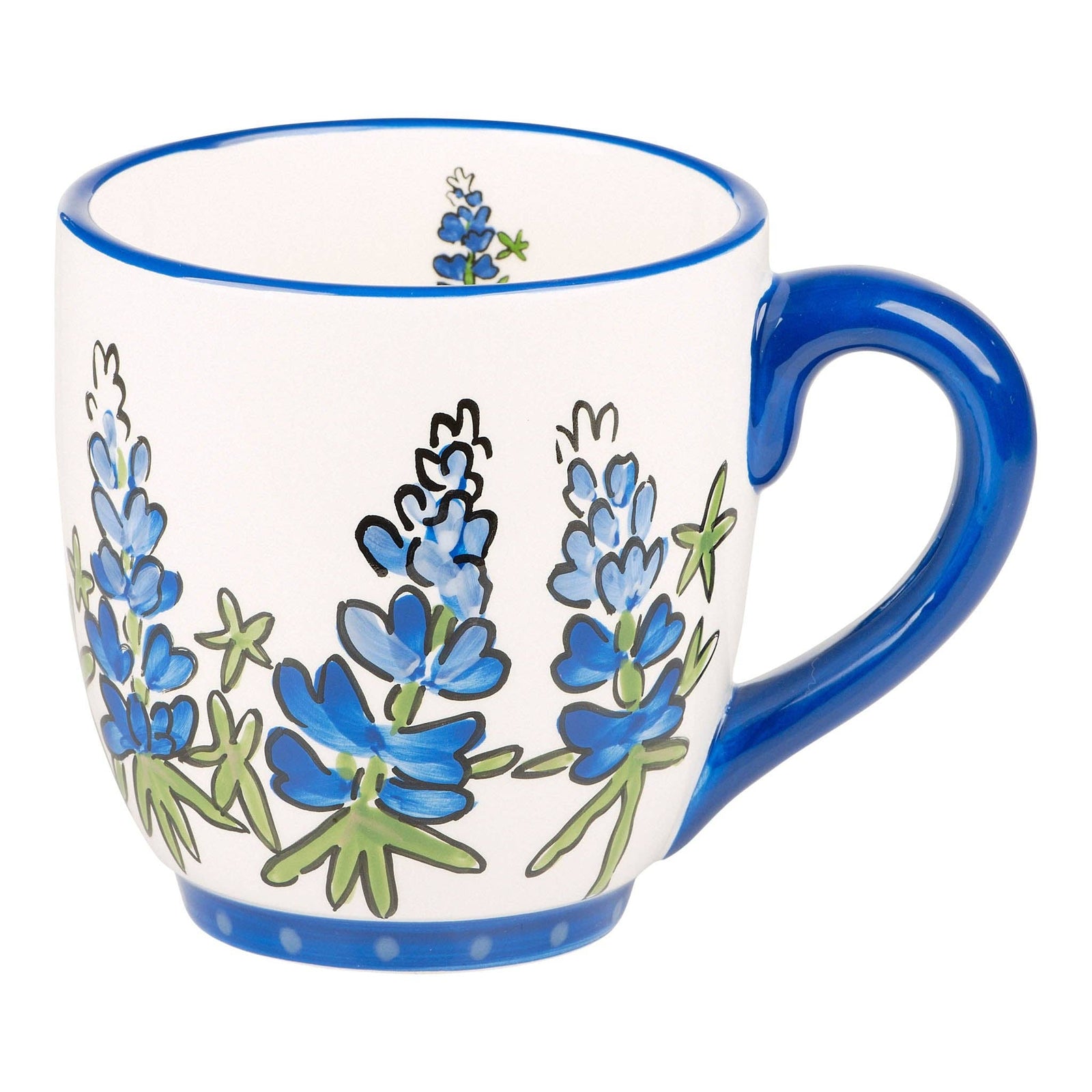christmas cheer all year Texas Bluebonnet Mug by Glory Haus