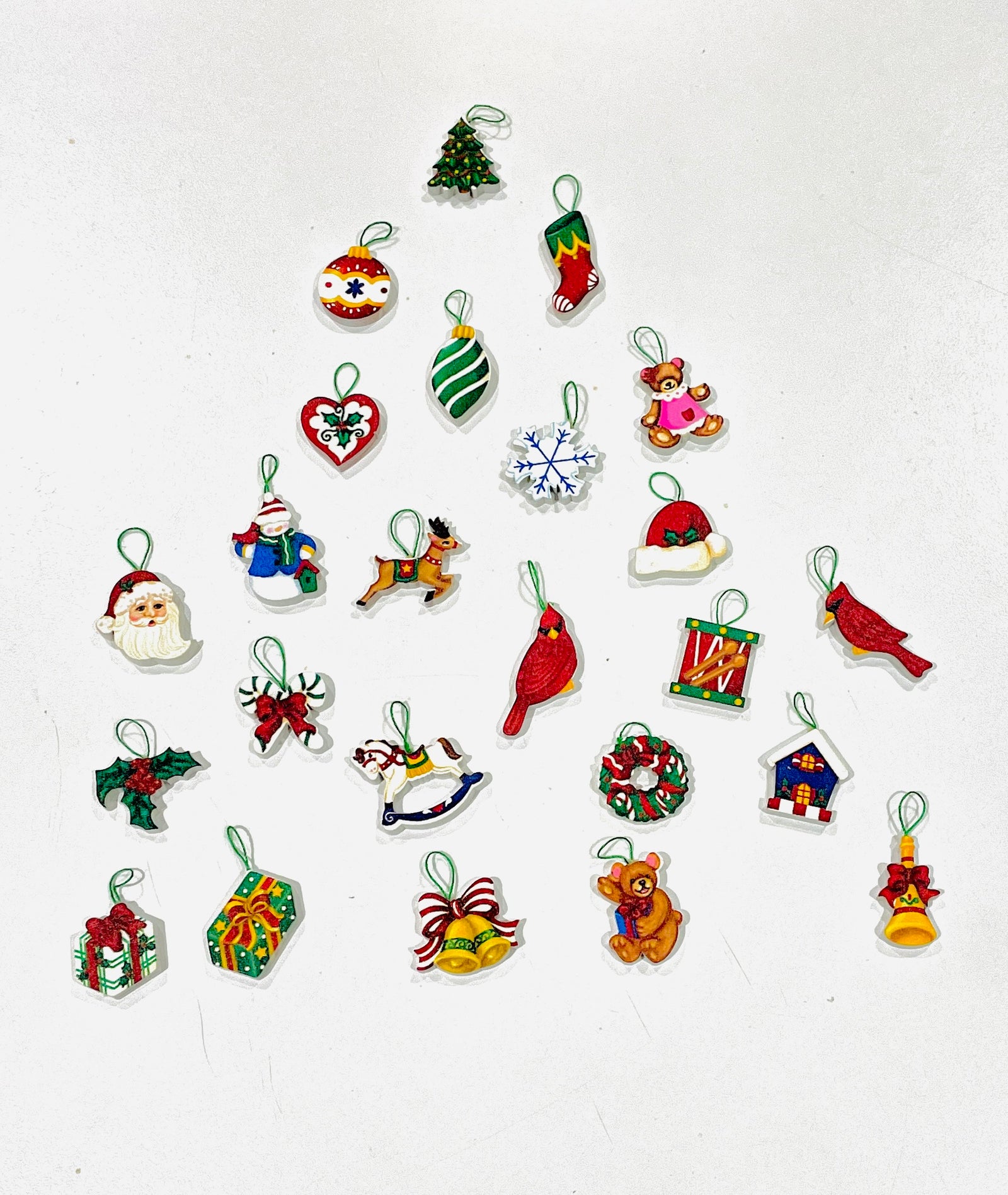 The Canton Christmas Shop 13" Wooden Santa Advent Calendar trinkets for 24 days of Christmas by Kurt Adler