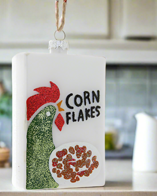 Christmas Cheer All Year Box of Cornflakes Ornament by Cody Foster & Co