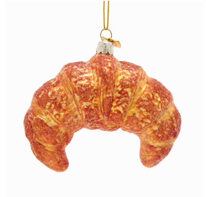 The Canton Christmas Shop Croissant Ornament Noble Gems Glass by Kurt Adler