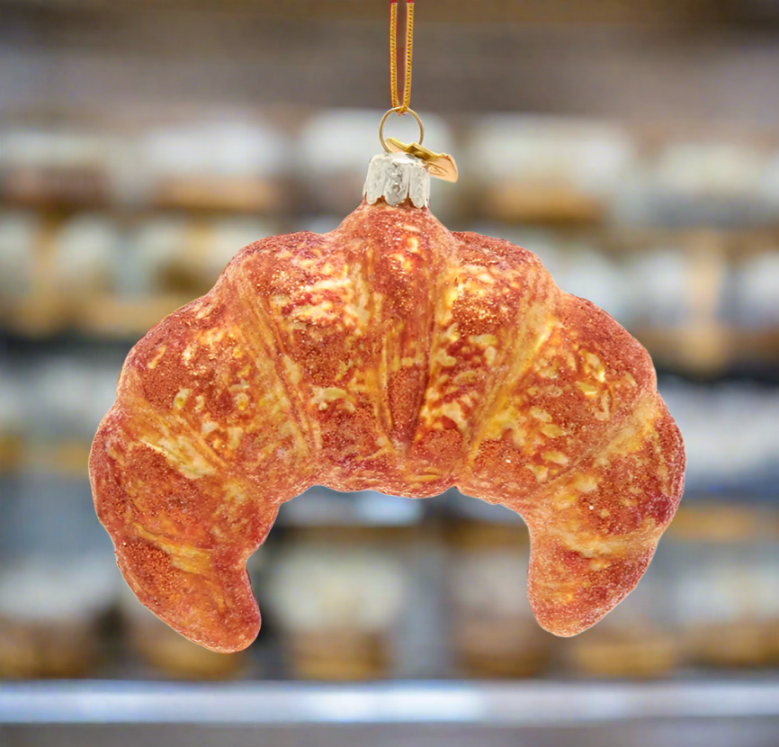 Noble Gems™ Croissant Glass Ornament