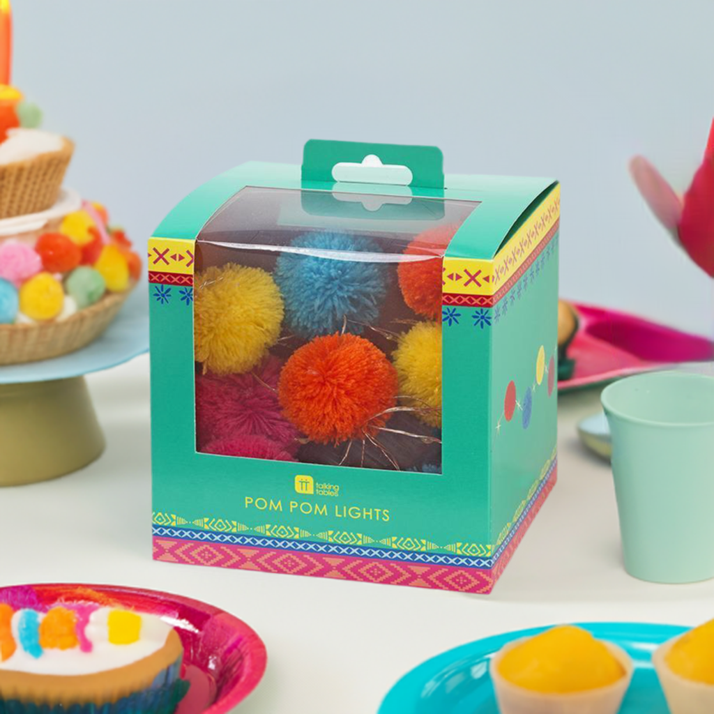 The Canton Christmas Shop Pom Pom fairy lights