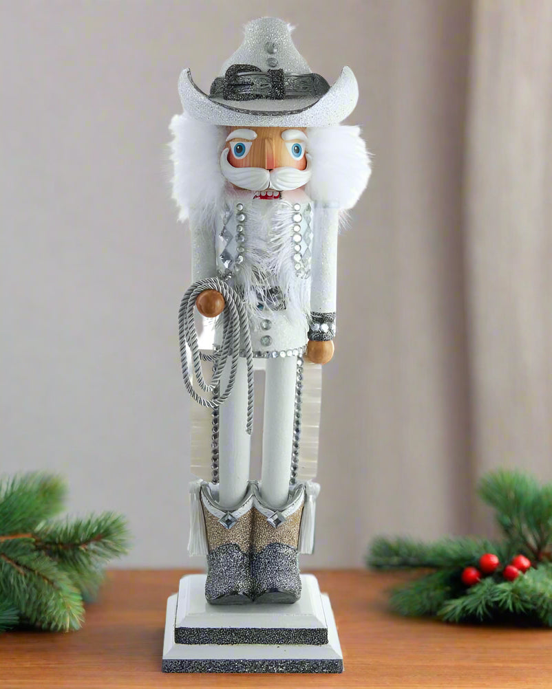 Christmas Cheer All Year Kurt Adler 19" Rhinestone Cowboy Hollywood Nutcracker