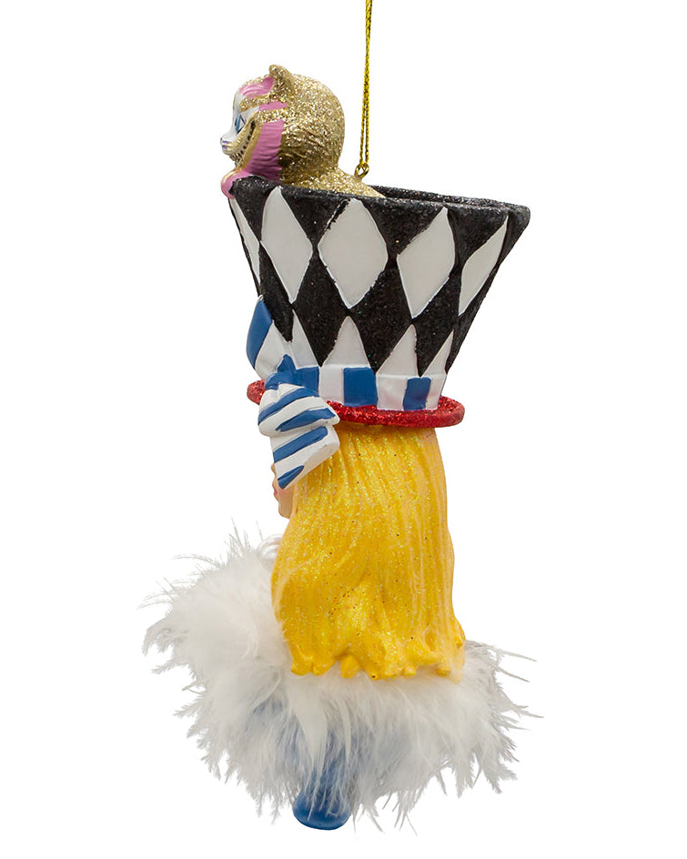 Christmas Cheer All Year Alice in Wonderland Holly Hat Ornament by Kurt Adler