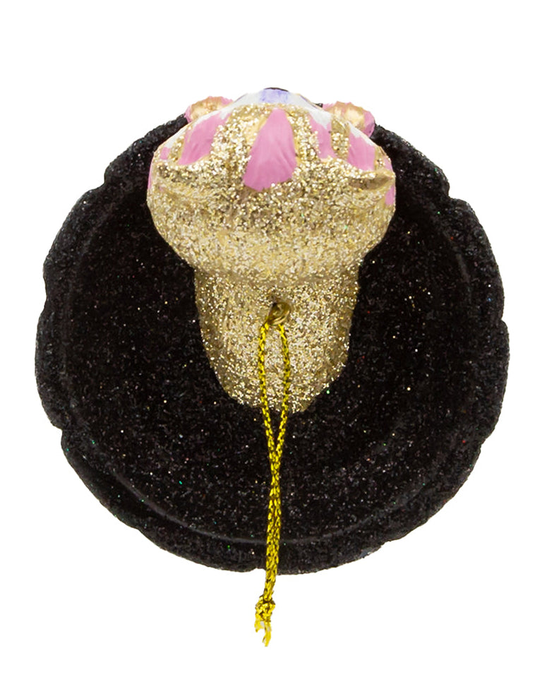 Christmas Cheer All Year Alice in Wonderland Holly Hat Ornament by Kurt Adler