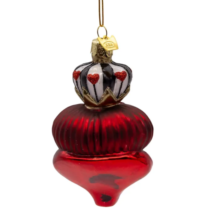 Christmas Cheer All Year Queen of Hearts Noble Gem Ornament Kurt Adler Alice in Wonderland