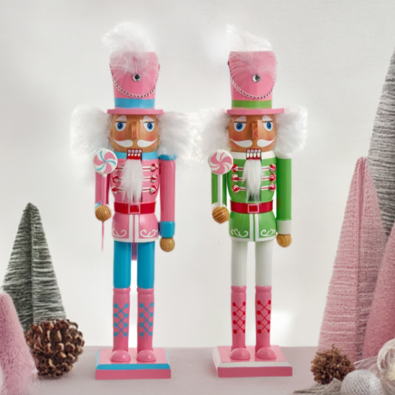 The Canton Christmas Shop 15" Pastel Soldier Nutcracker Assorted Peppermint by Kurt Adler
