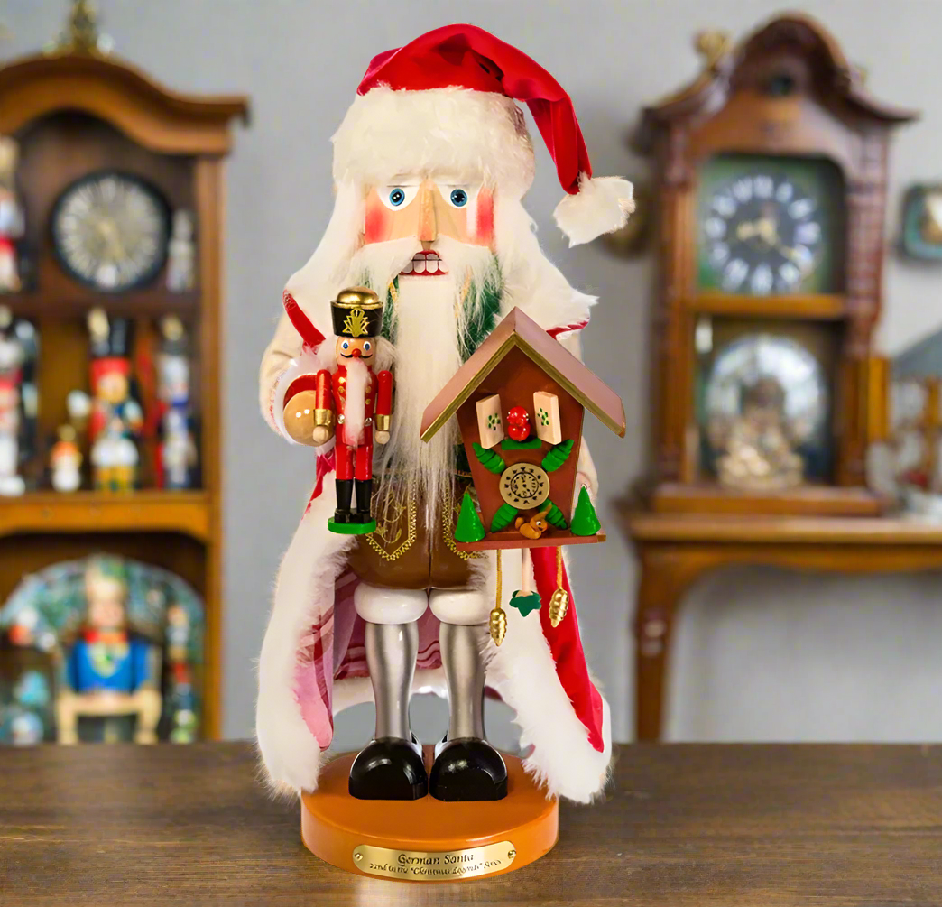 Christmas Cheer All Year 17" Steinbach German Santa Nutcracker ES1965