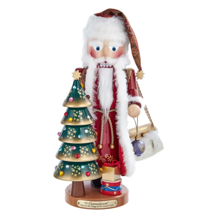 Christmas Cheer All Year 17" Steinbach O Tannenbaum Musical Santa ES1989 Nutcracker