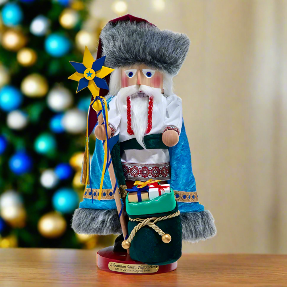 Christmas Cheer All Year 17" Steinbach Ukrainian Star Santa Nutcracker (30th In Series) ES3503
